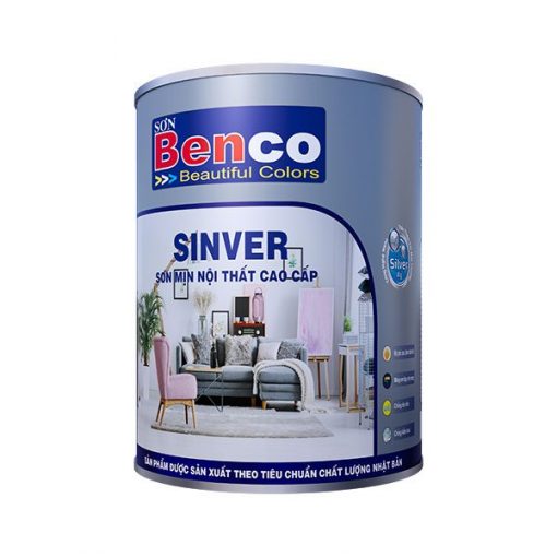 Sơn Mịn Nội Thất Cao Cấp Sinver lon 5L